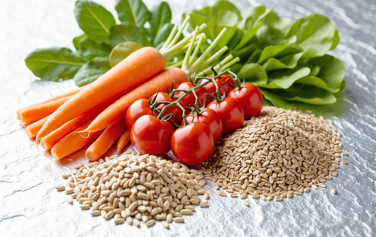 Frische, nährstoffreiche Lebensmittel für eine ausgewogene Ernährung